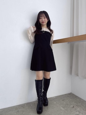 「アイテム（ブーツ）」を使った、もちをさん（レディース・144cm）の夏コーディネート