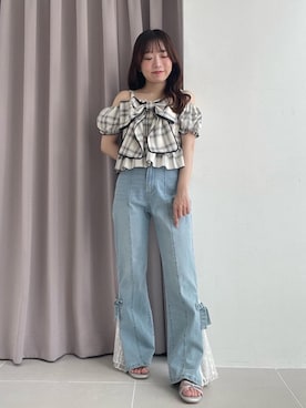 「アイテム（トップス）」を使った、もちをさん（レディース・144cm）の秋コーディネート