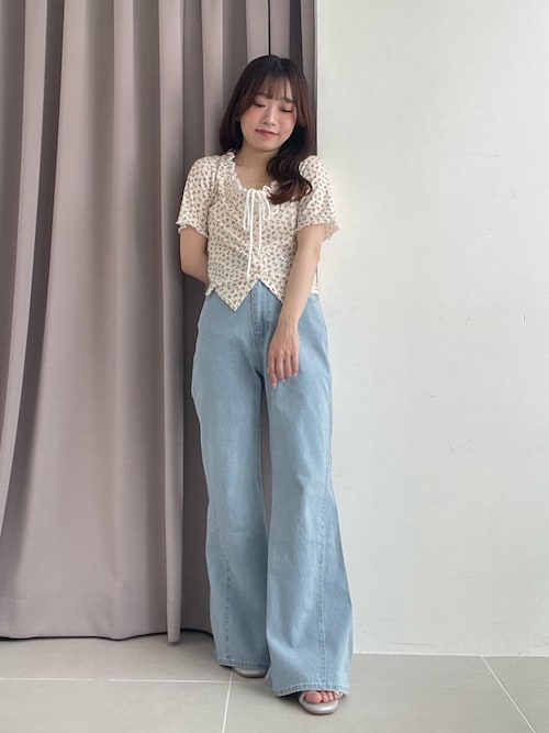 MAJESTIC LEGON（マジェスティックレゴン） tシャツ フロントリボン