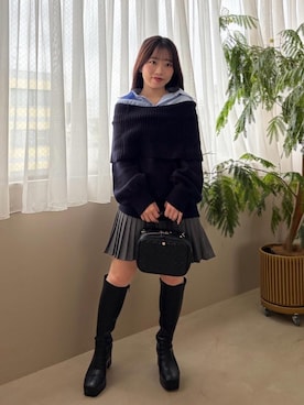 「アイテム（バッグ）」を使った、もちをさん（レディース・144cm）の秋コーディネート