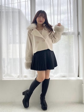 「アイテム（スカート）」を使った、もちをさん（レディース・144cm）の秋コーディネート