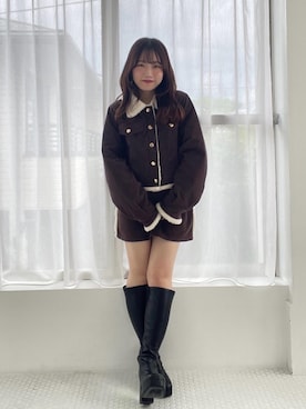 「アイテム（スカート）」を使った、もちをさん（レディース・144cm）の秋コーディネート