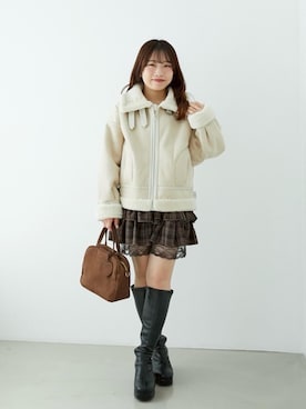 「アイテム（スカート）」を使った、もちをさん（レディース・144cm）の秋コーディネート