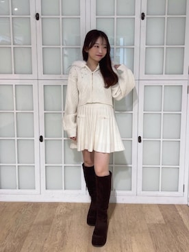 「アイテム（スカート）」を使った、もちをさん（レディース・144cm）の秋コーディネート