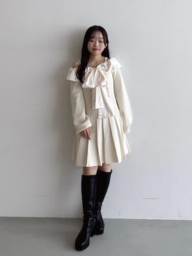 「アイテム（ワンピース/ドレス）」を使った、もちをさん（レディース・144cm）の秋コーディネート