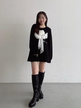 「アイテム（スカート）」を使った、もちをさん（レディース・144cm）の秋コーディネート