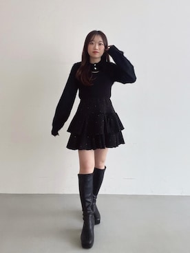 「アイテム（ニット/セーター）」を使った、もちをさん（レディース・144cm）の秋コーディネート