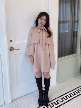 「アイテム（ワンピース/ドレス）」を使った、もちをさん（レディース・144cm）の秋コーディネート