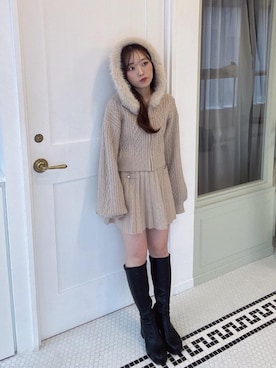 「アイテム（パーカー）」を使った、もちをさん（レディース・144cm）の秋コーディネート