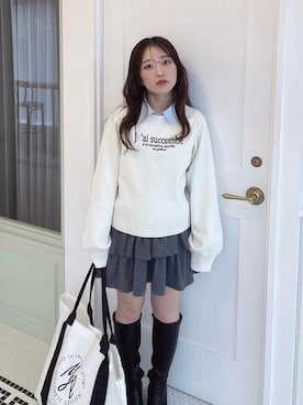 「MAJESTIC LEGON（マジェスティックレゴン）のアイテム」を使った、もちをさん（レディース・144cm）の秋コーディネート