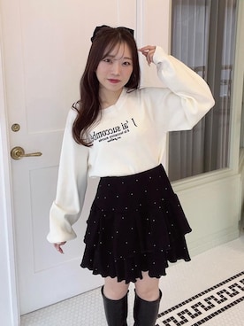 「アイテム（スカート）」を使った、もちをさん（レディース・144cm）の秋コーディネート