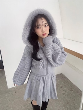 「アイテム（トップス）」を使った、もちをさん（レディース・144cm）の秋コーディネート