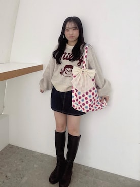 「アイテム（スカート）」を使った、もちをさん（レディース・144cm）の秋コーディネート