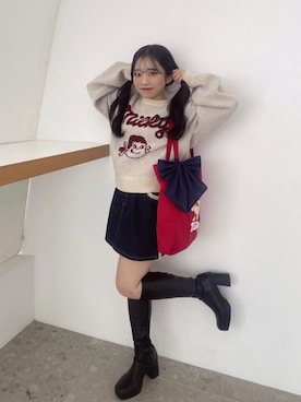 「アイテム（スカート）」を使った、もちをさん（レディース・144cm）の秋コーディネート