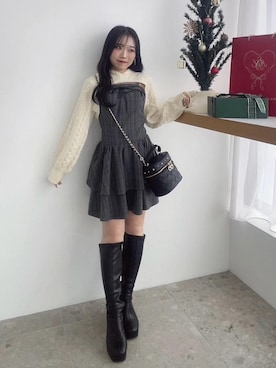 「アイテム（シューズ）」を使った、もちをさん（レディース・144cm）の秋コーディネート