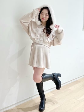 「アイテム（スカート）」を使った、もちをさん（レディース・144cm）の冬コーディネート