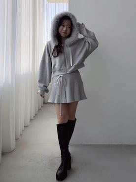 「アイテム（スカート）」を使った、もちをさん（レディース・144cm）の冬コーディネート