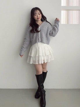 「アイテム（スカート）」を使った、もちをさん（レディース・144cm）の冬コーディネート