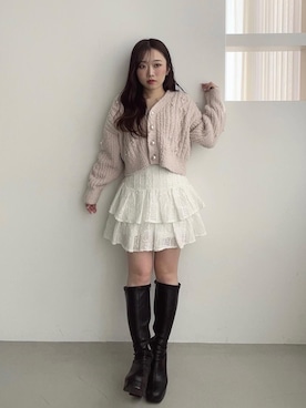 「アイテム（スカート）」を使った、もちをさん（レディース・144cm）の冬コーディネート