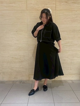 「アイテム（レインシューズ）」を使った、Launaleaさん（レディース・160cm）の夏コーディネート