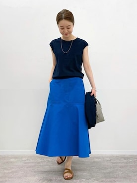 「IENA」｜「アイテム（アクセサリー）」を使った、endoさん（レディース・162cm）の春コーディネート