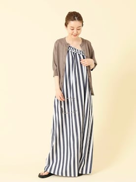 「アイテム（リング）」を使った、endoさん（レディース・162cm）の夏コーディネート