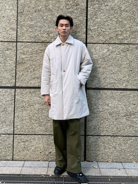 「A + TOKYO（エープラストウキョウ）のアイテム（ダウンジャケット/コート）」を使った、keigokubokuraさん（メンズ・181cm）の秋コーディネート