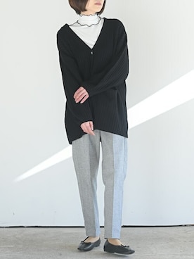 「rps（アールピーエス）のアイテム（カーディガン/ボレロ）」を使った、rps_maniaさん（レディース・161cm）の冬コーディネート