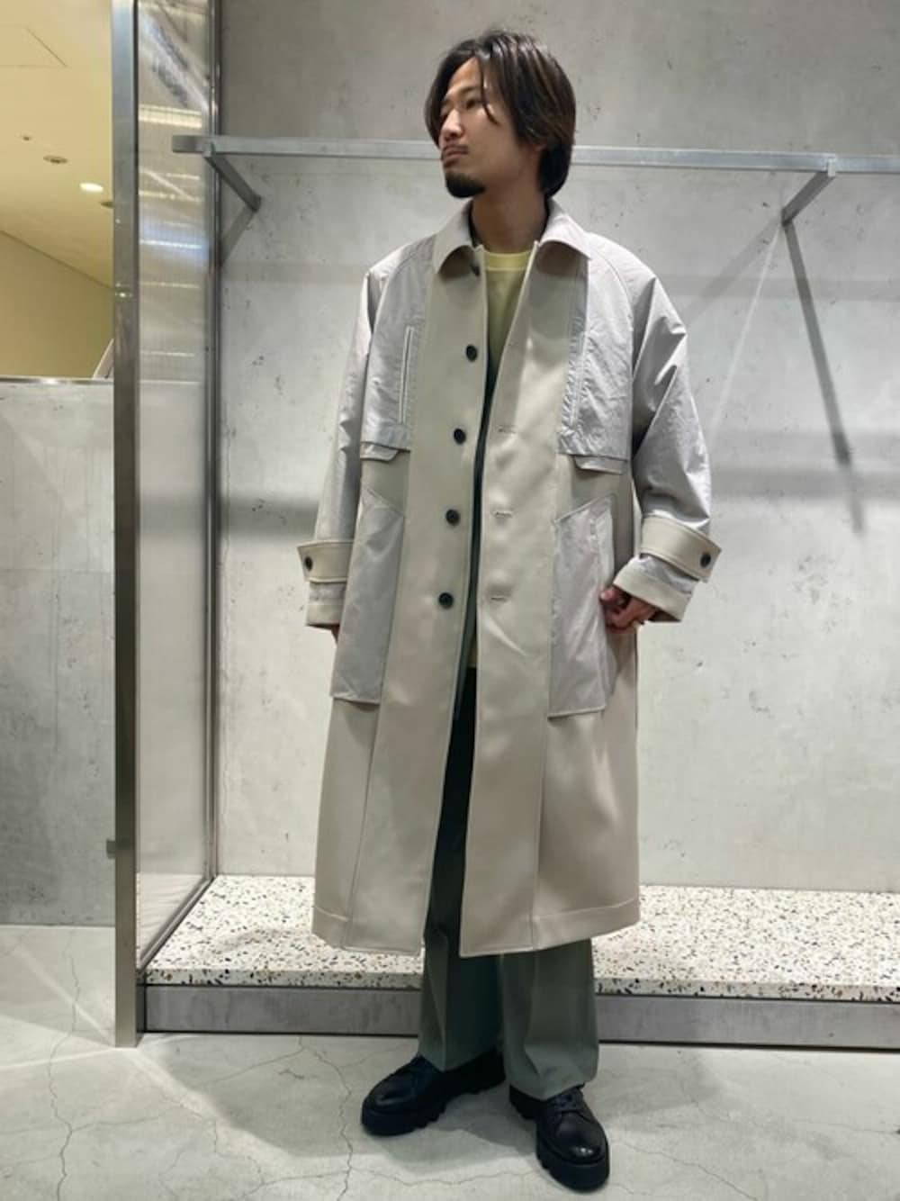 ユニセックスアイテム》ウールプライムオーバーショルダーパッドノー