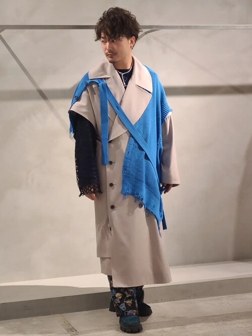 メゾンスペシャル　マルチファブリックプライムオーバー2WAYコート ユニセックスアイテム》マルチファブリックプライムオーバー2WAY