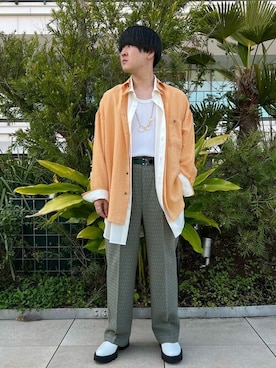 MAISON SPECIALさん(メンズ・173cm)の春コーディネート