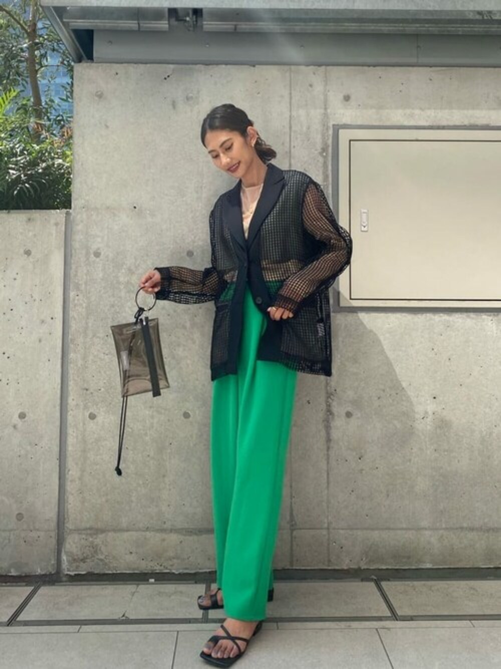 【MAISON SPECIAL】スクエアメッシュレース セットアップ スクエアメッシュレースジャケット【MAISON SPECIAL/メゾン