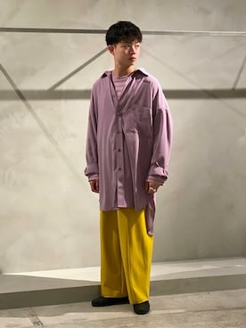 「MAISON SPECIAL（メゾンスペシャル）のアイテム（スウェットパンツ）」を使った、MAISON SPECIALさん（メンズ・167cm）の春コーディネート