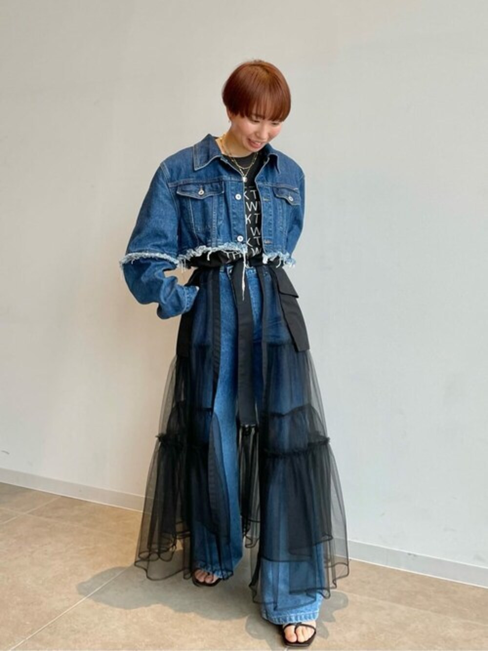 ジャケット・アウター MAISON SPECIAL Multiway Denim Coat Denim jacket in blue - MM 6 Maison Margiela Kids | Mytheresa