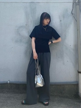 「MAISON SPECIAL（メゾンスペシャル）のアイテム（サロペット/オーバーオール）」を使った、MAISON SPECIALさん（レディース・170cm）の春コーディネート