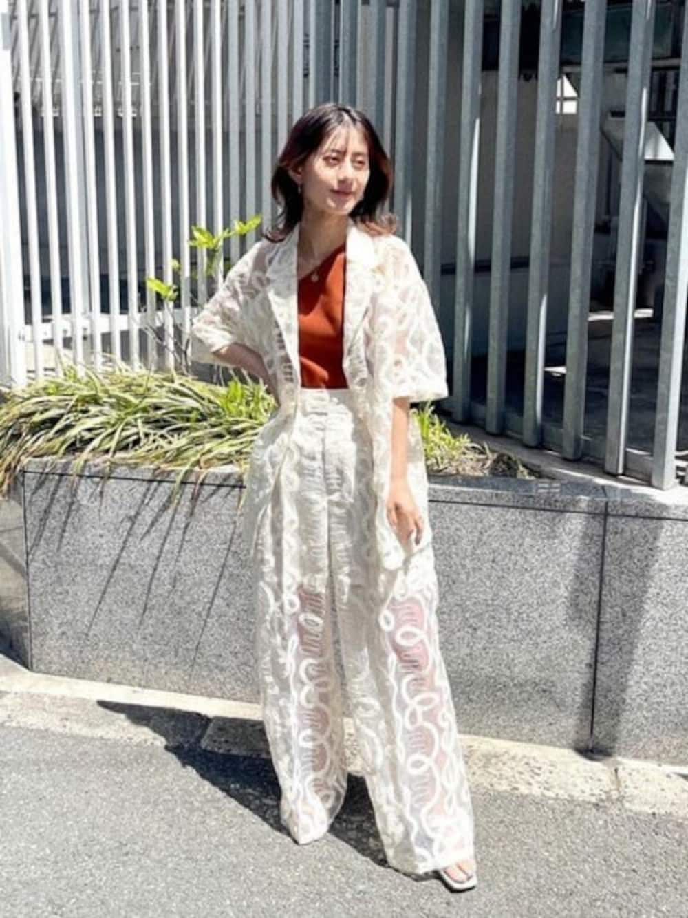 メゾンスペシャル　エンブロイダリーレースジャケット　レース　刺繍　透け感 メゾンスペシャル エンブロイダリーレースジャケット レース