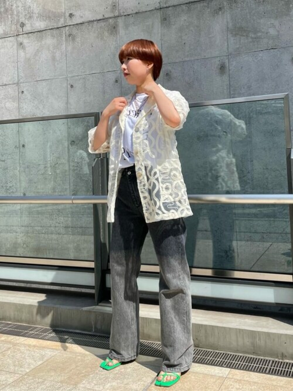 ★未使用★MAISON SPECIAL エンブロイダリーレースジャケット 半袖 MAISON SPECIAL（メゾンスペシャル）の「エンブロイダリーレース