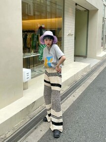 ハンドクロシェニットパンツ【MAISON SPECIAL/メゾンスペシャル