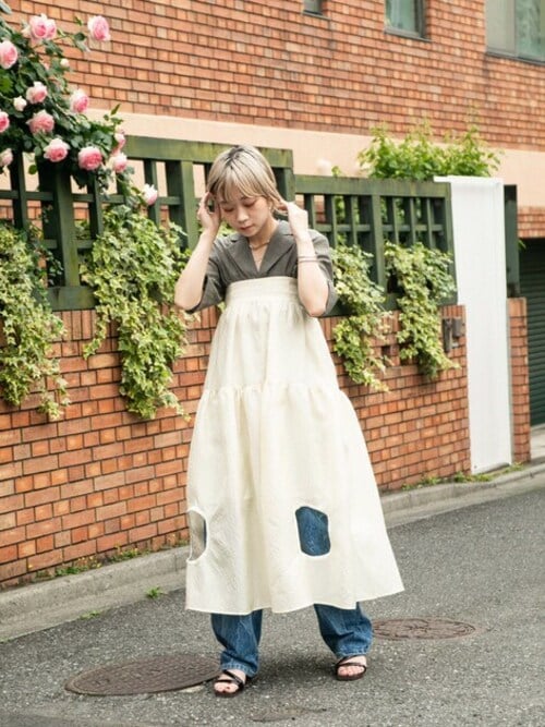 High Waist Cocoon Denim Pants/ハイウエストコクーンデニム