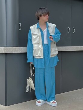 MAISON SPECIALさん(メンズ・173cm)の夏コーディネート