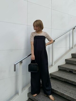 ベアトップオールインワン【MAISON SPECIAL/メゾンスペシャル】 SALE】Denim Bare All In One