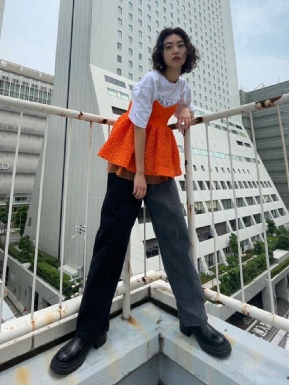 ラッフルニットビスチェ【MAISON SPECIAL/メゾンスペシャル】を使った