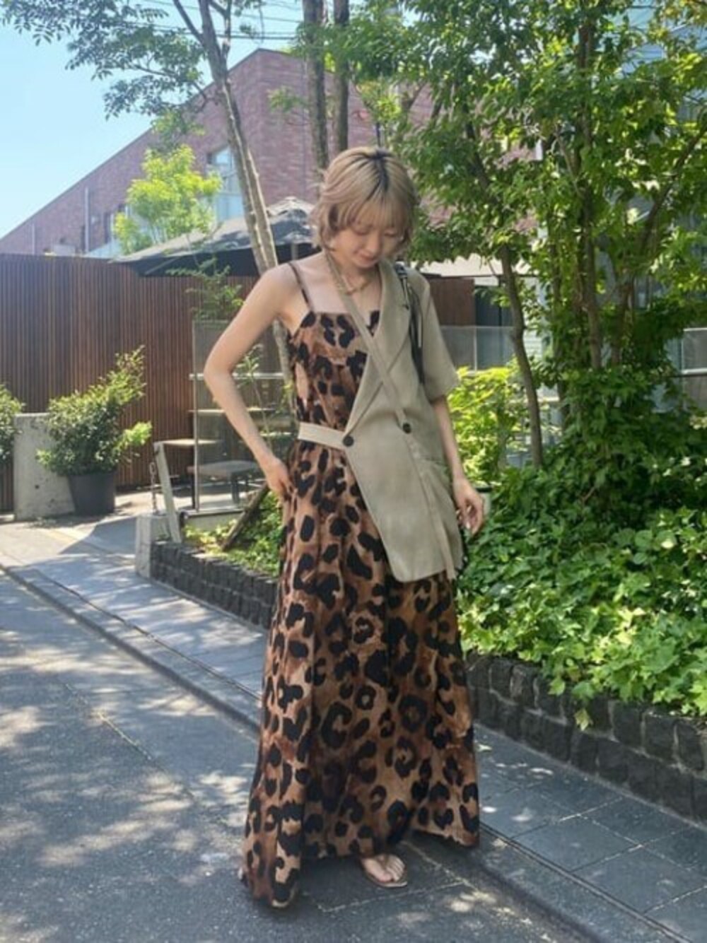 レオパードキャミワンピース【MAISON SPECIAL/メゾンスペシャル】を