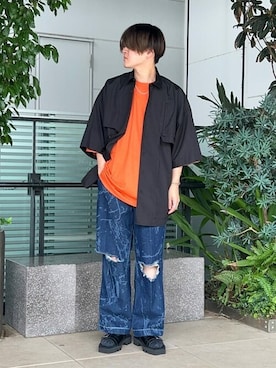 MAISON SPECIALさん(メンズ・173cm)の夏コーディネート