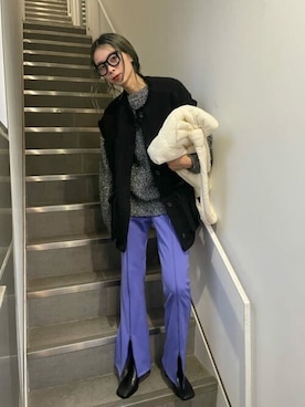 「ジレ」｜「アイテム（ブルゾン）」を使った、MAISON SPECIALさん（レディース・173cm）の夏コーディネート