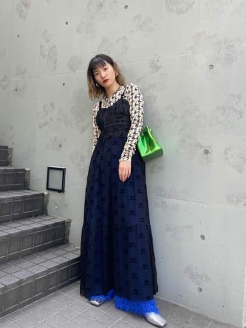 【最安値】MAISON SPECIALフロッキーグラムシアーキャミワンピ MAISON SPECIAL（メゾンスペシャル）の「フロッキーグラムシアーキャミ