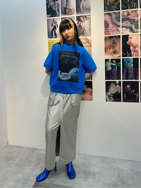「アイテム（スウェット）」を使った、MAISON SPECIALさん（レディース・170cm）の夏コーディネート