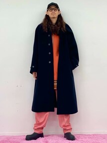 メゾンスペシャル/インポートファブリックウールプライムオーバーステンカラーコート 20220729152618400_215.jpg