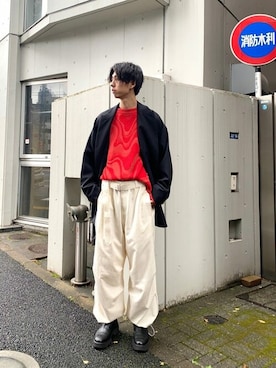 MAISON SPECIALさん（メンズ・181cm）の夏コーディネート