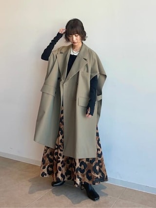 MAISON SPECIAL レオパードカーゴスカート新品 MAISON SPECIAL（メゾンスペシャル）の「レオパードカーゴフレア